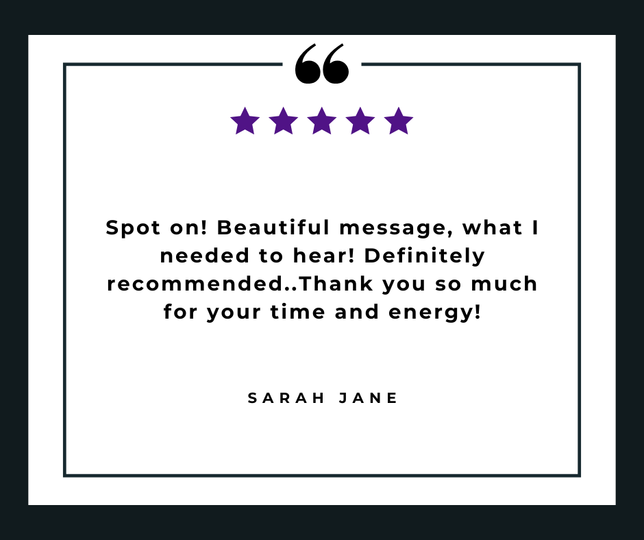 Testimonial Sarah Jane Black